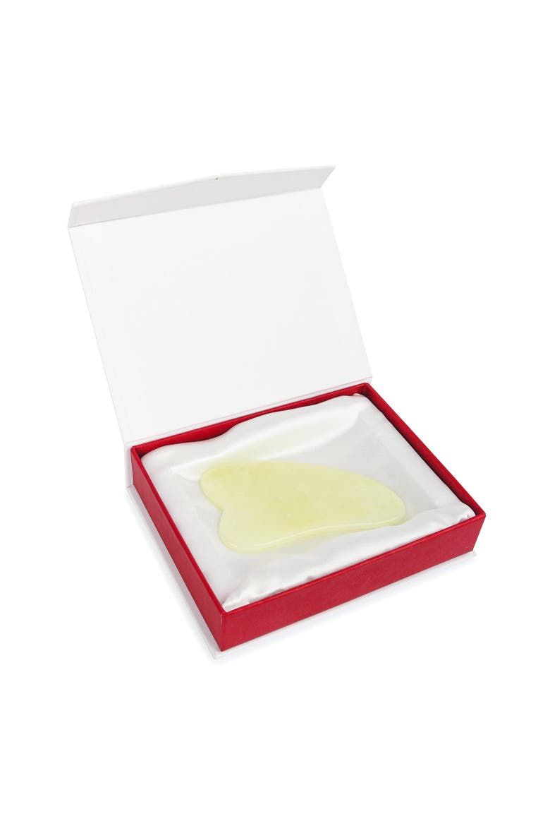 Genuine Premium Jade Gua Sha, Alternate, color, Green