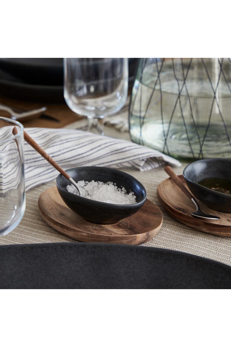 Livia Set/6 oval bowls, Alternate, color, Matte black