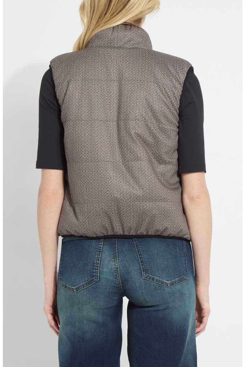Rowyn Reversible Puffer Vest, Alternate, color, DONEGAL TWEED