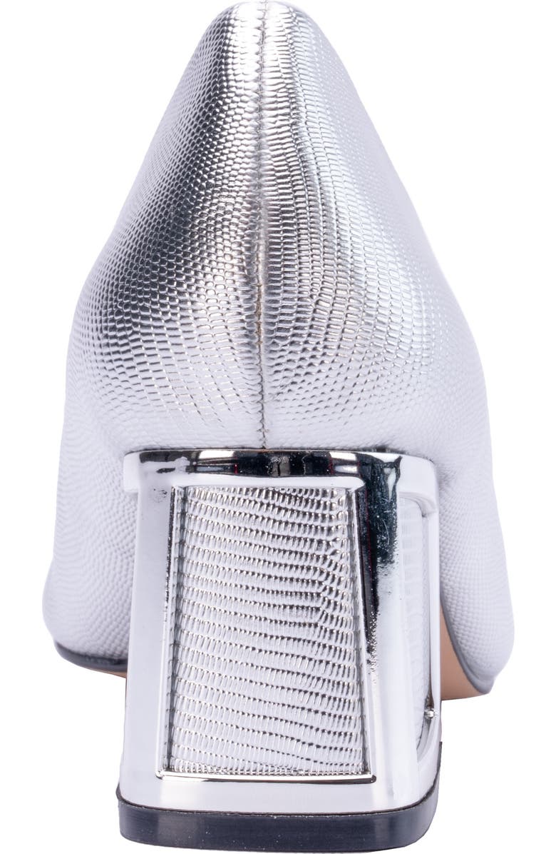 NINETY UNION Blink Block Heel Pump, Alternate, color, Silver