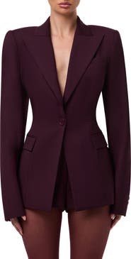 Naked Wardrobe One-Button Blazer
