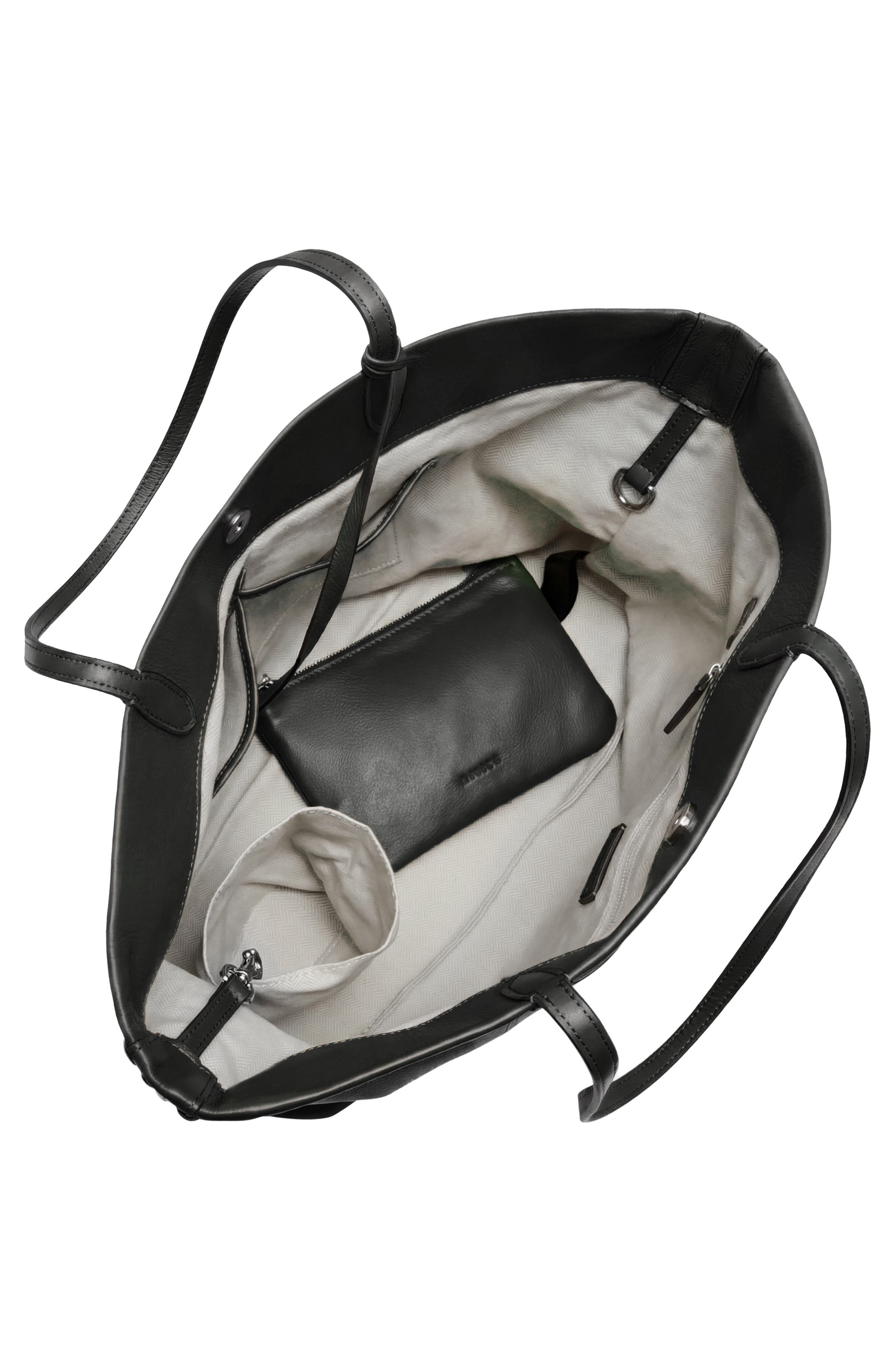 AIMEE All for Love Convertible Leather Shopper Bag, Alternate, color, Black