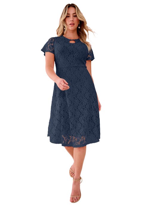 Keyhole Lace Dress