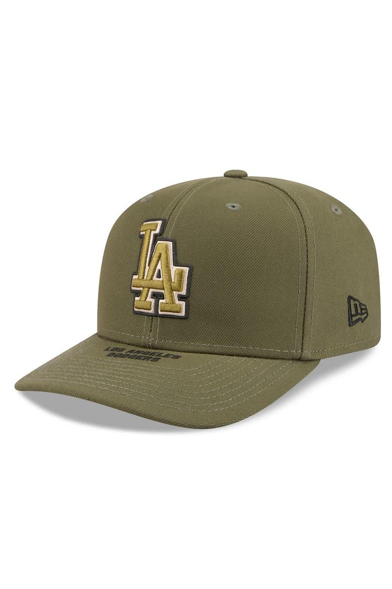 Men's New Era  Olive Los Angeles Dodgers 2026 Armed Forces Day 9SEVENTY Adjustable Hat, Alternate, color, Olive