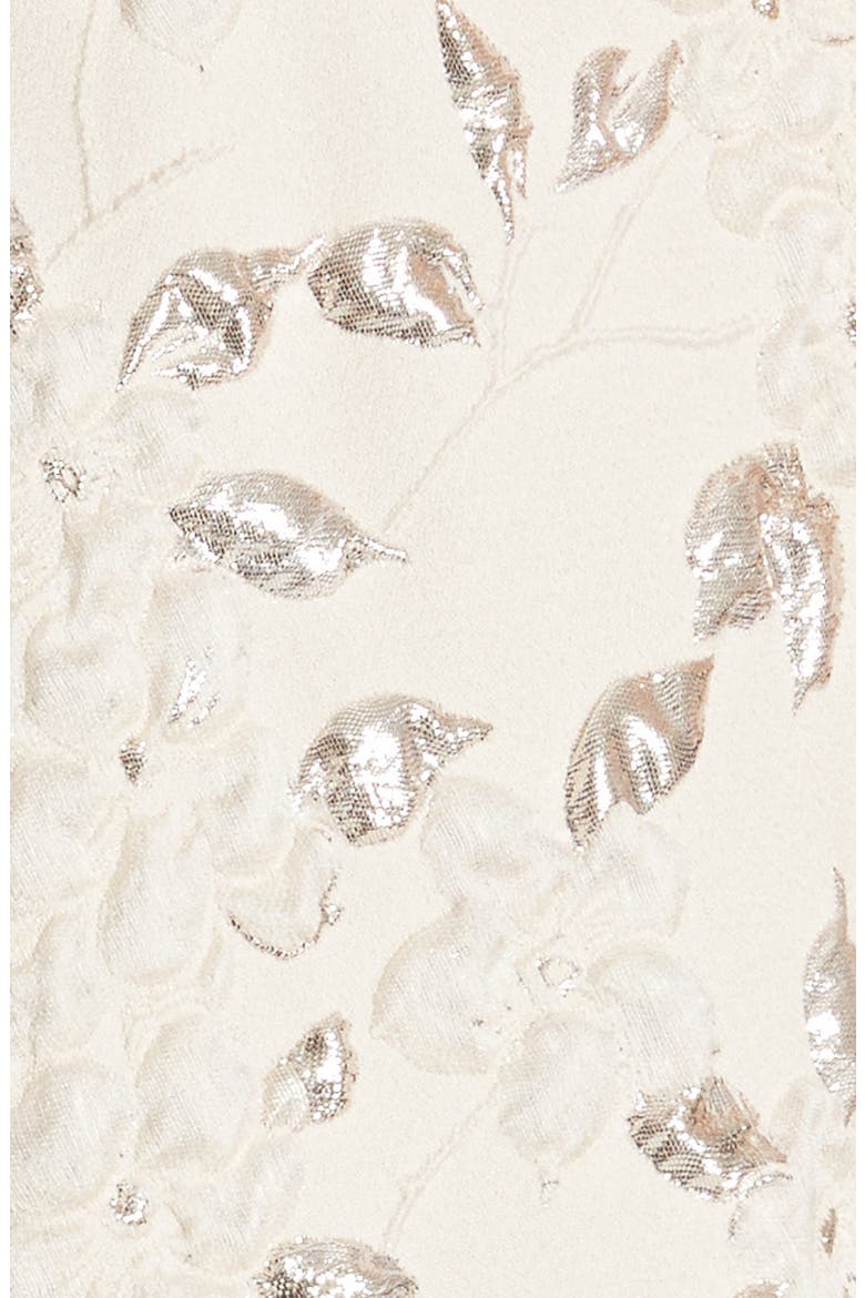 Couture Reembroidered Cloqué Gown, Alternate, color, CHAMPAGNE