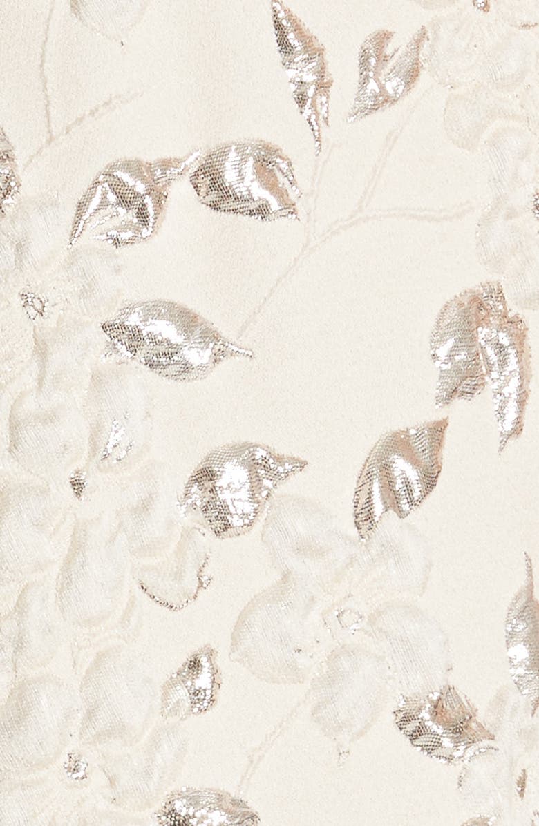 Carmen Marc Valvo Couture Reembroidered Cloqué Gown, Alternate, color,