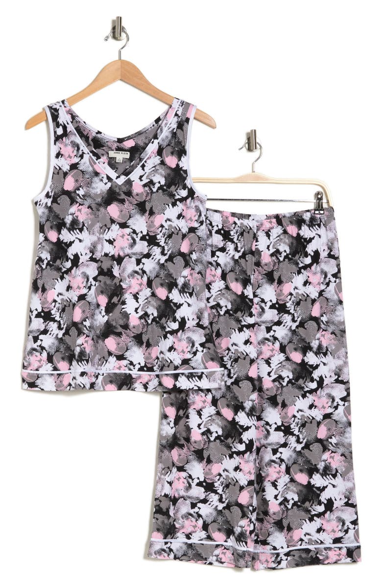 Anne Klein Sleeveless Capri Pajamas, Alternate, color, 