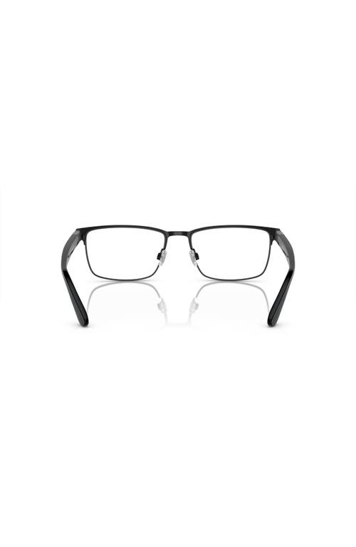 Polo Ralph Lauren 54mm Rectangle Optical Glasses In Black