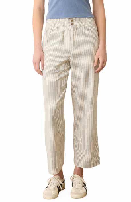 Marine Layer Elle Stripe Stretch Cotton Pants