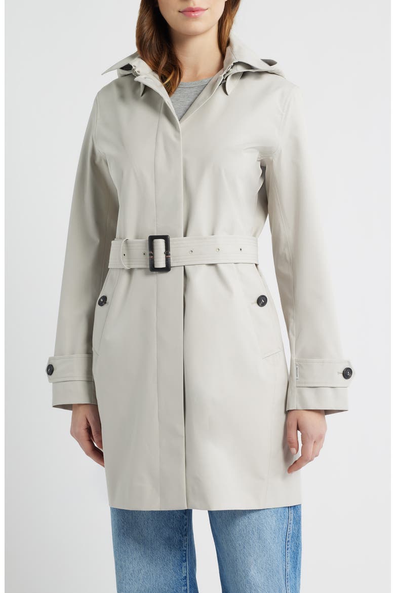 Jackie Water Repellent Raincoat with Removable Hood, Main, color, RAINY BEIGE