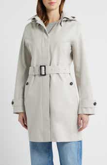 Jackie Water Repellent Raincoat with Removable Hood