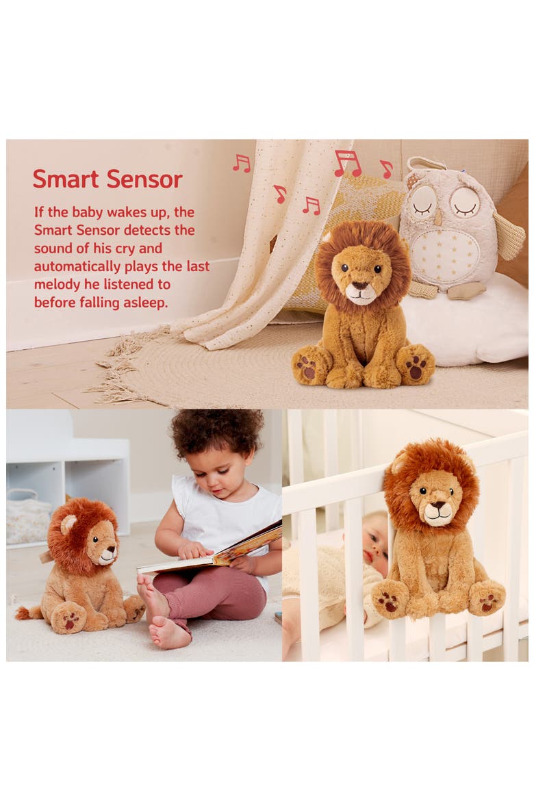 Louis the Lion Smart Sensor - Plush Toy & Baby Sleep Sound Soother, Alternate, color, BROWN