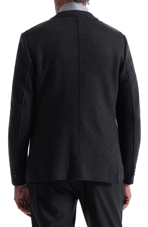 Bugatchi Wool Blend Laser Cut Blazer In Multi