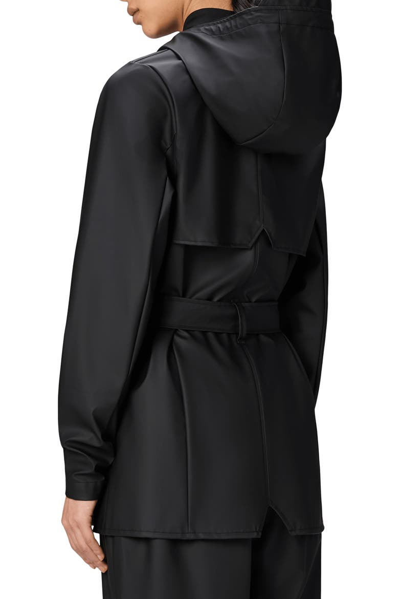 Curve Waterproof Rain Jacket, Alternate, color, BLACK