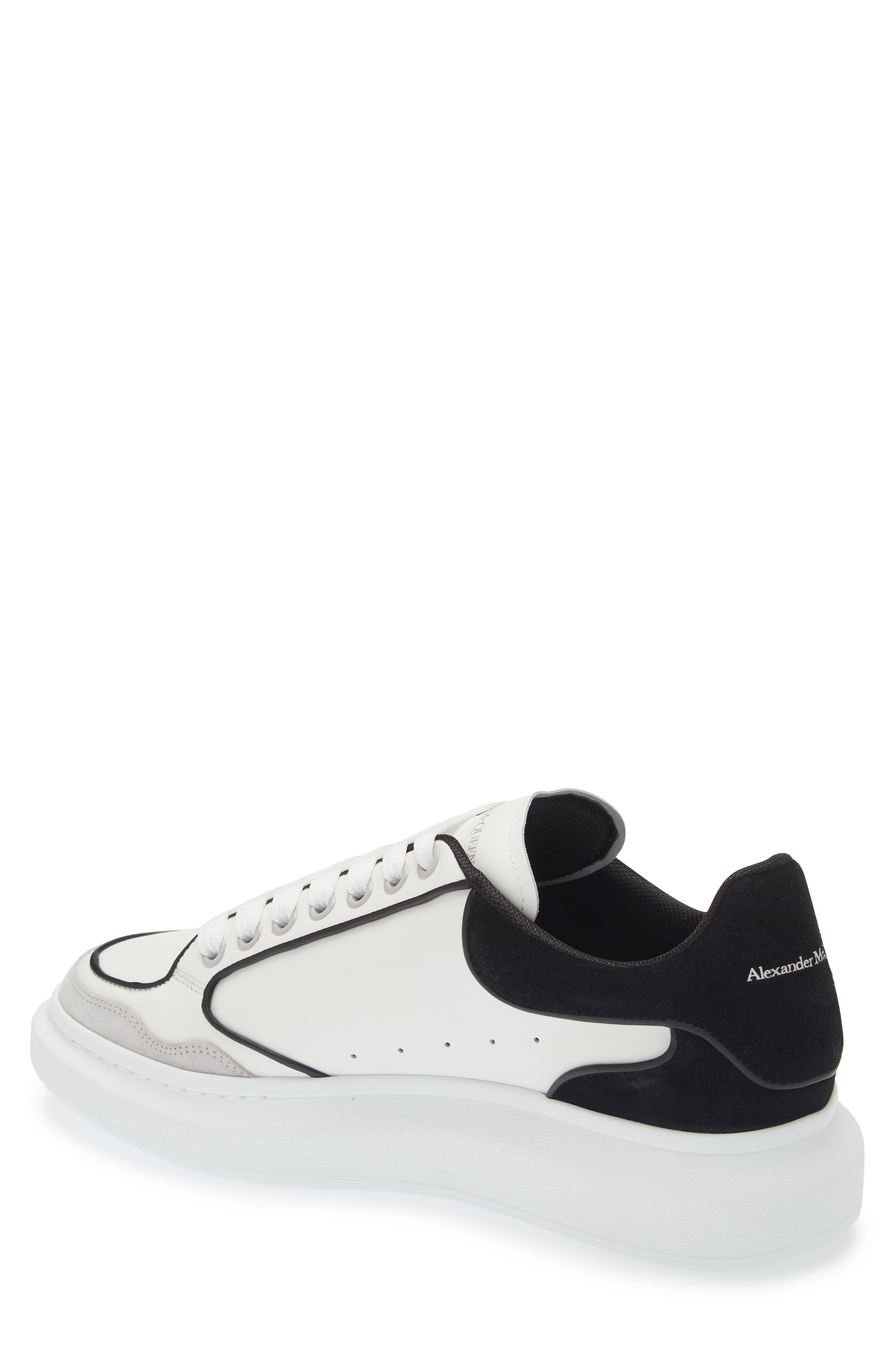 McQueen Oversized Retro Sneaker, Alternate, color, White/ Luna/ Black
