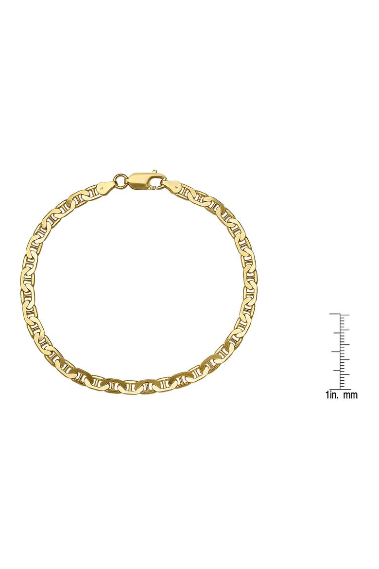 Men's Thin Mariner Chain Bracelet, Alternate, color, GOLD