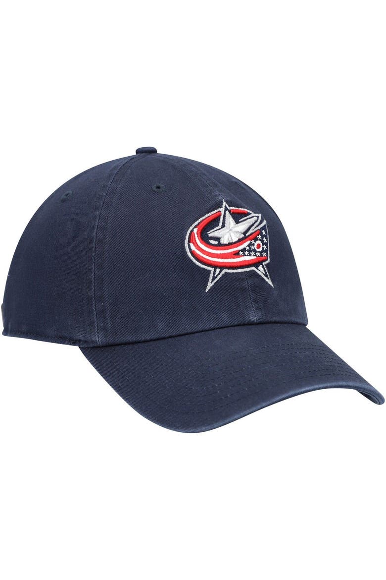 Men's '47 Navy Columbus Blue Jackets Team Clean Up Adjustable Hat, Alternate, color, Navy