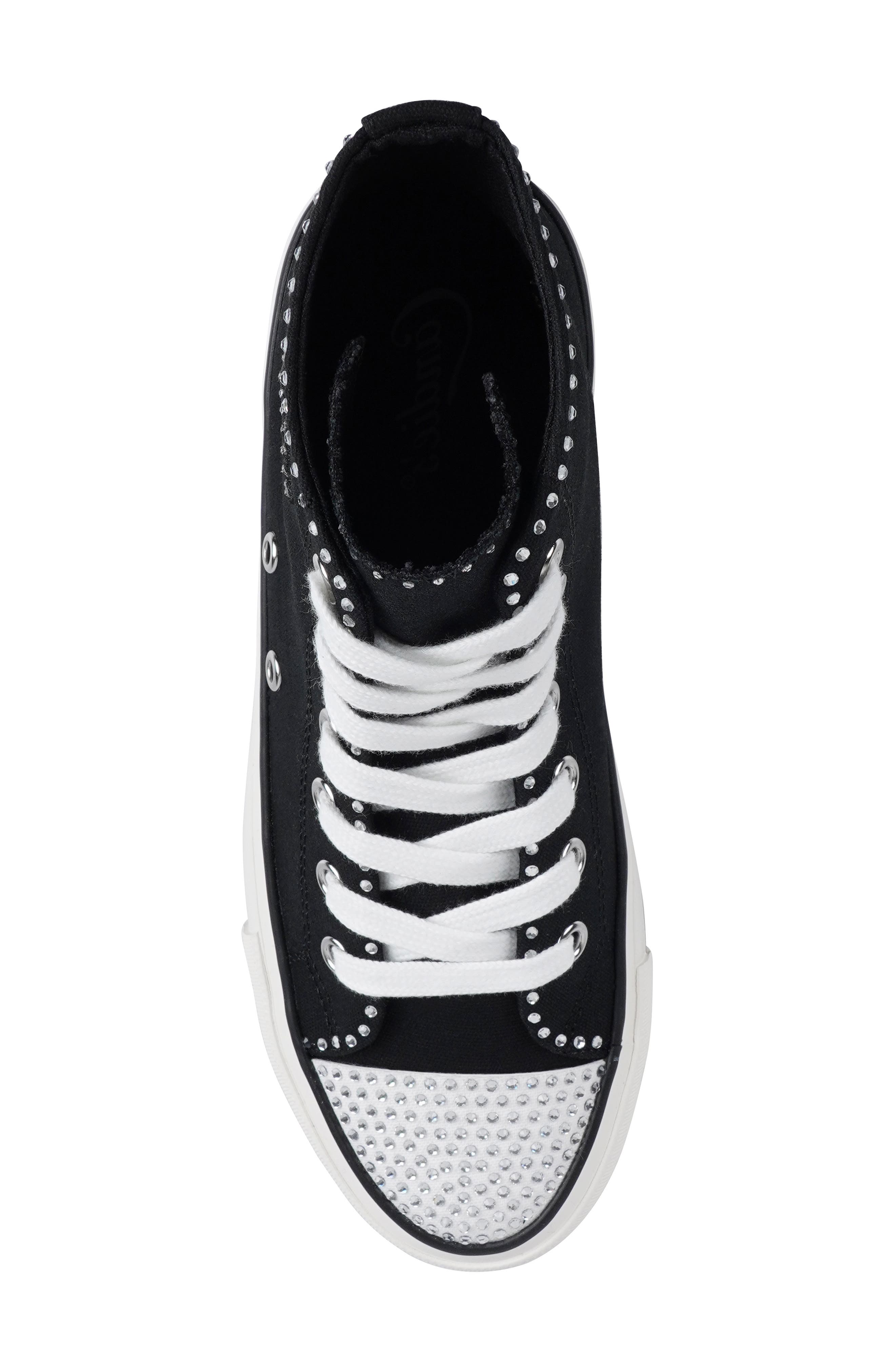 Candie's Lizzy High Top Sneaker, Alternate, color, Black
