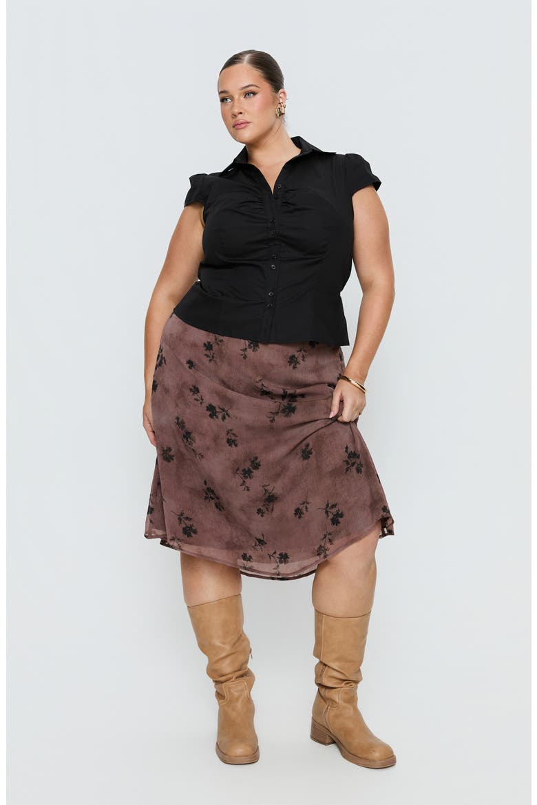 Moses Floral Midi Skirt, Alternate, color, MULTI