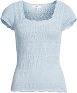 BP. Cotton Pointelle T-Shirt