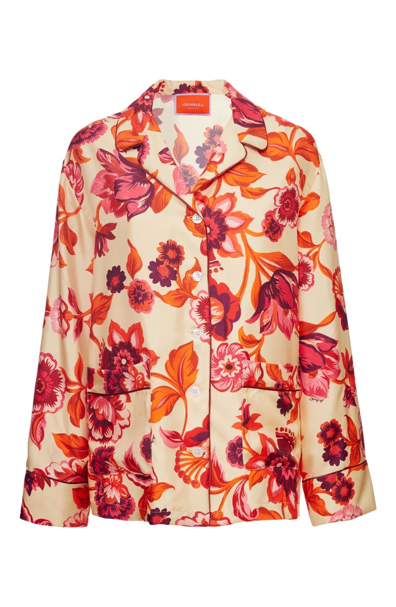 La DoubleJ Pajama Shirt Hottie Cream, Alternate, color, 