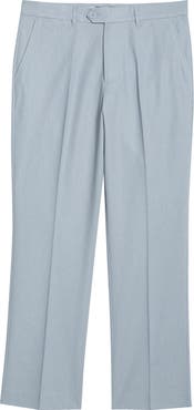 Percival Tailored Fit Flat Front Linen & Cotton Suit Pants