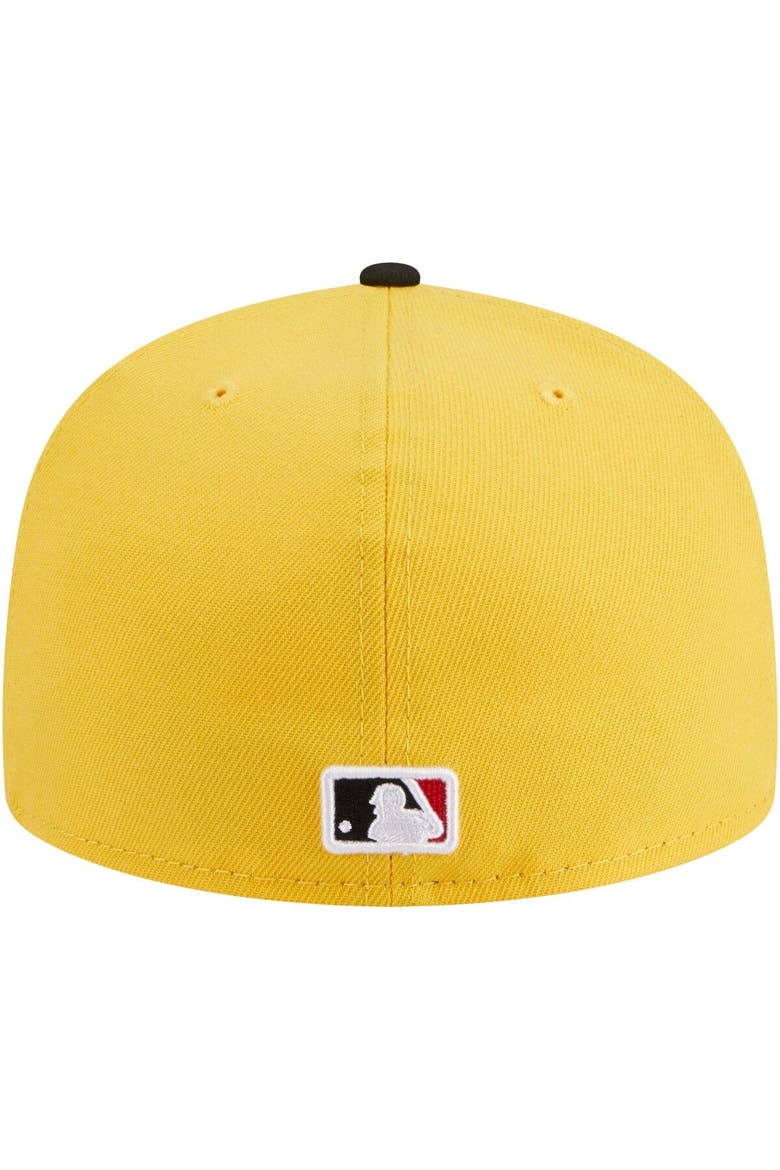 Men's New Era Yellow/Black Washington Nationals Grilled 59FIFTY Fitted Hat, Alternate, color, Yellow