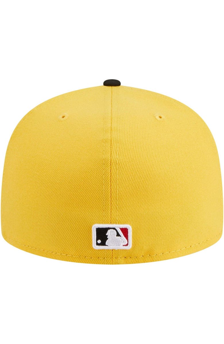 New Era Men's New Era Yellow/Black Washington Nationals Grilled 59FIFTY Fitted Hat, Alternate, color,