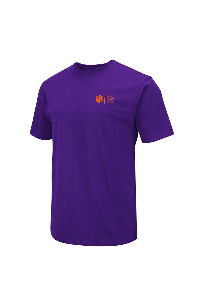 Men's Colosseum Purple Clemson Tigers OHT Military Appreciation T-Shirt, Alternate, color, Purple