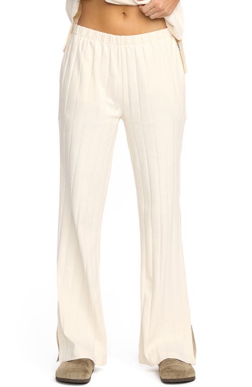 Billabong Cass Split Hem Rib Pants In White