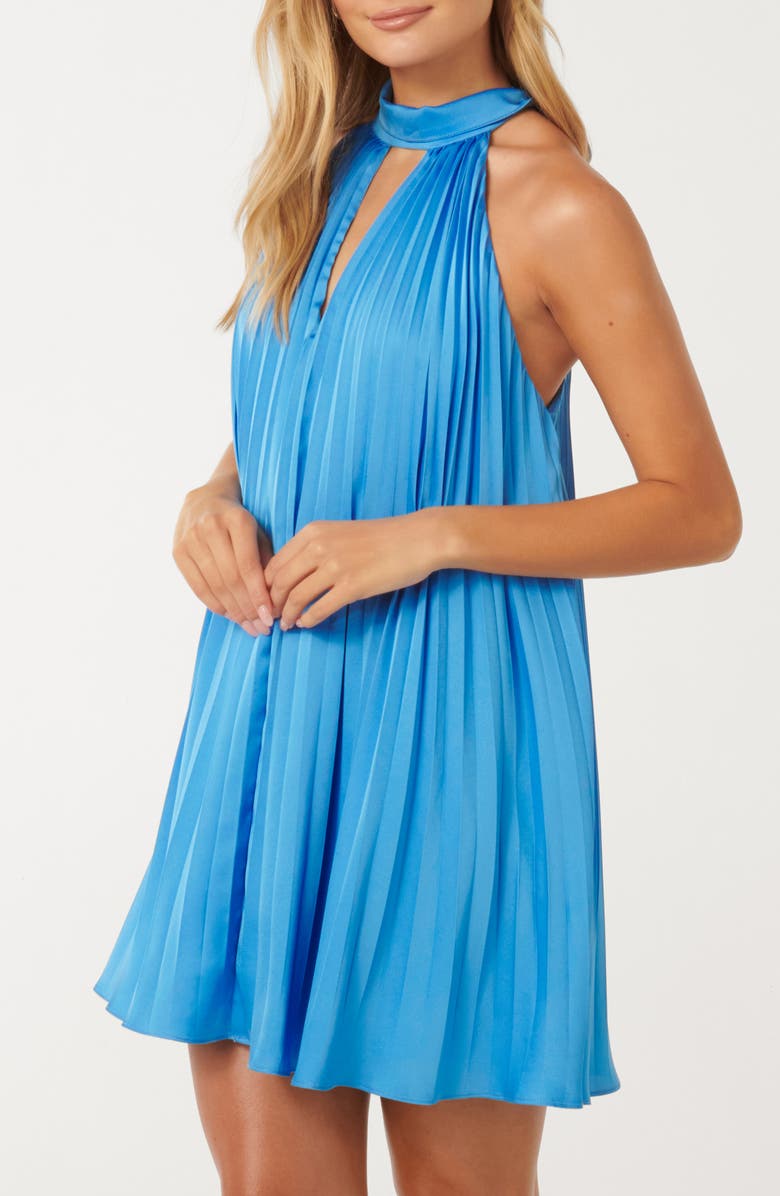 Ever New Sammy Pleated Trapeze Minidress, Alternate, color, 