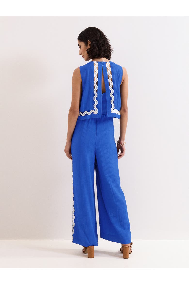 Aubrey Sleeveless Wide Leg Jumpsuit, Alternate, color, Blue