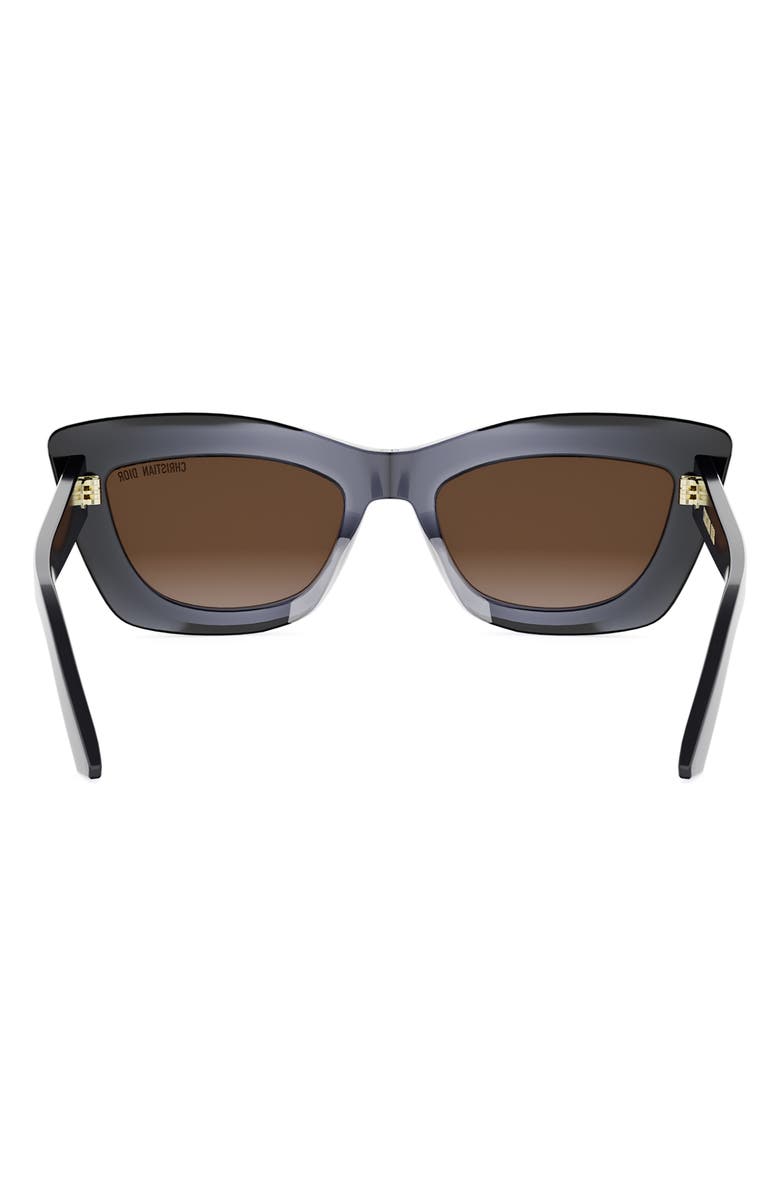 DIOR Midnight B3I 54mm Cat Eye Sunglasses, Alternate, color, Grey/ Other / Gradient Roviex