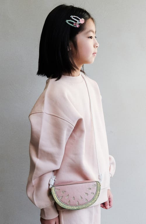 Shop Mimi & Lula Kids' Watermelon Crossbody Bag In Light/pastel Pink