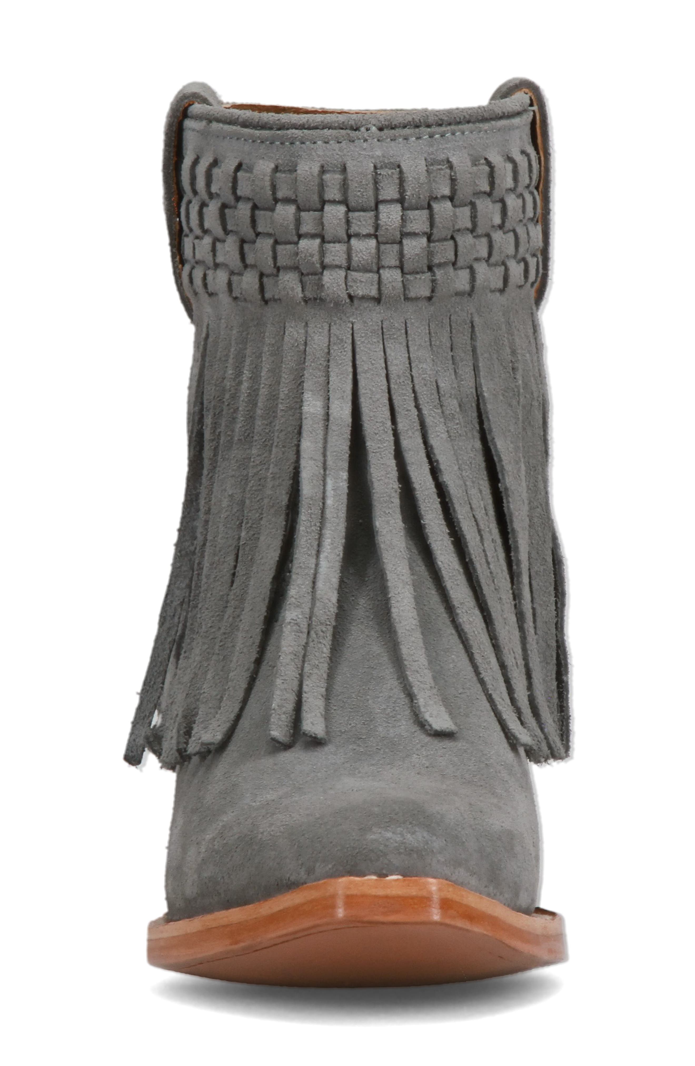 Frye Sacha Fringe Western Bootie, Alternate, color, 