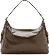 MANGO Buckled Faux Leather Shoulder Bag