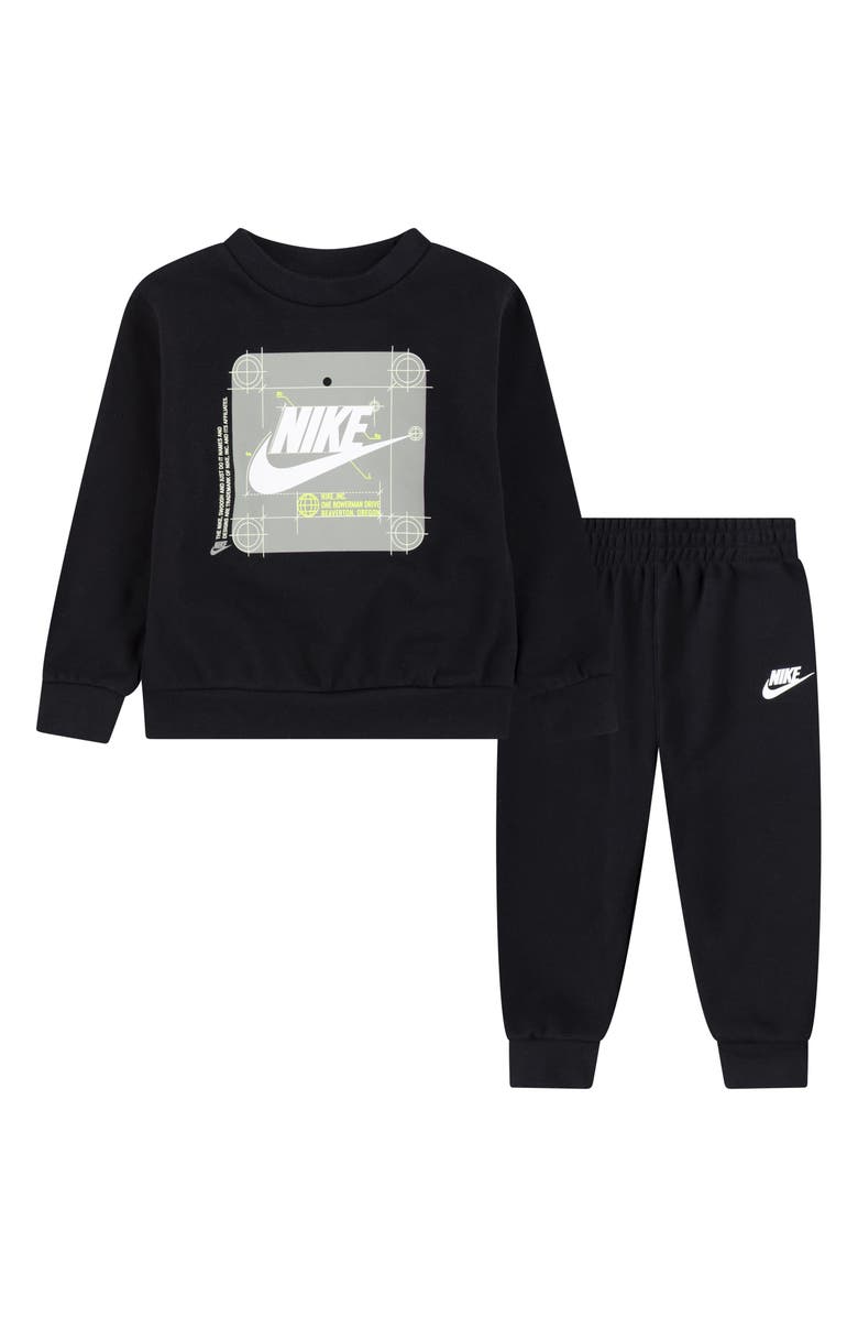 Nike Kids' Future Utility Crew Sweater & Sweatpants Set, Main, color,