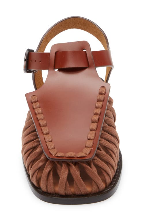 Hereu Alaro Ankle Strap Sandal In Brown