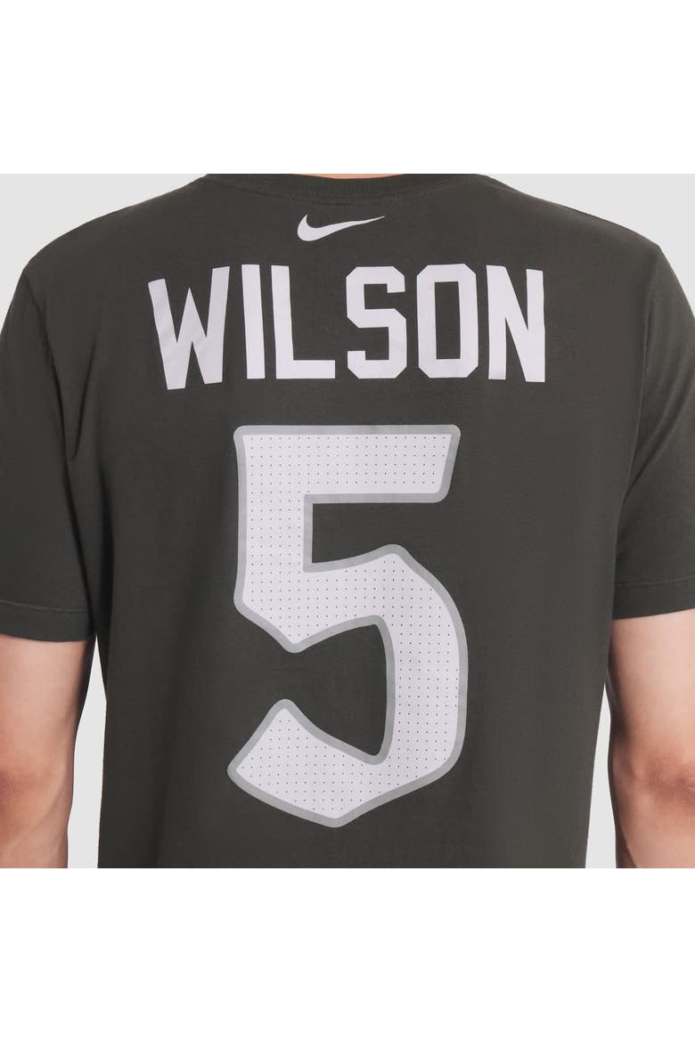 Men's Nike Garrett Wilson Gotham Green New York Jets 2025 Rivalries Collection Player Name & Number T-Shirt, Alternate, color, Green