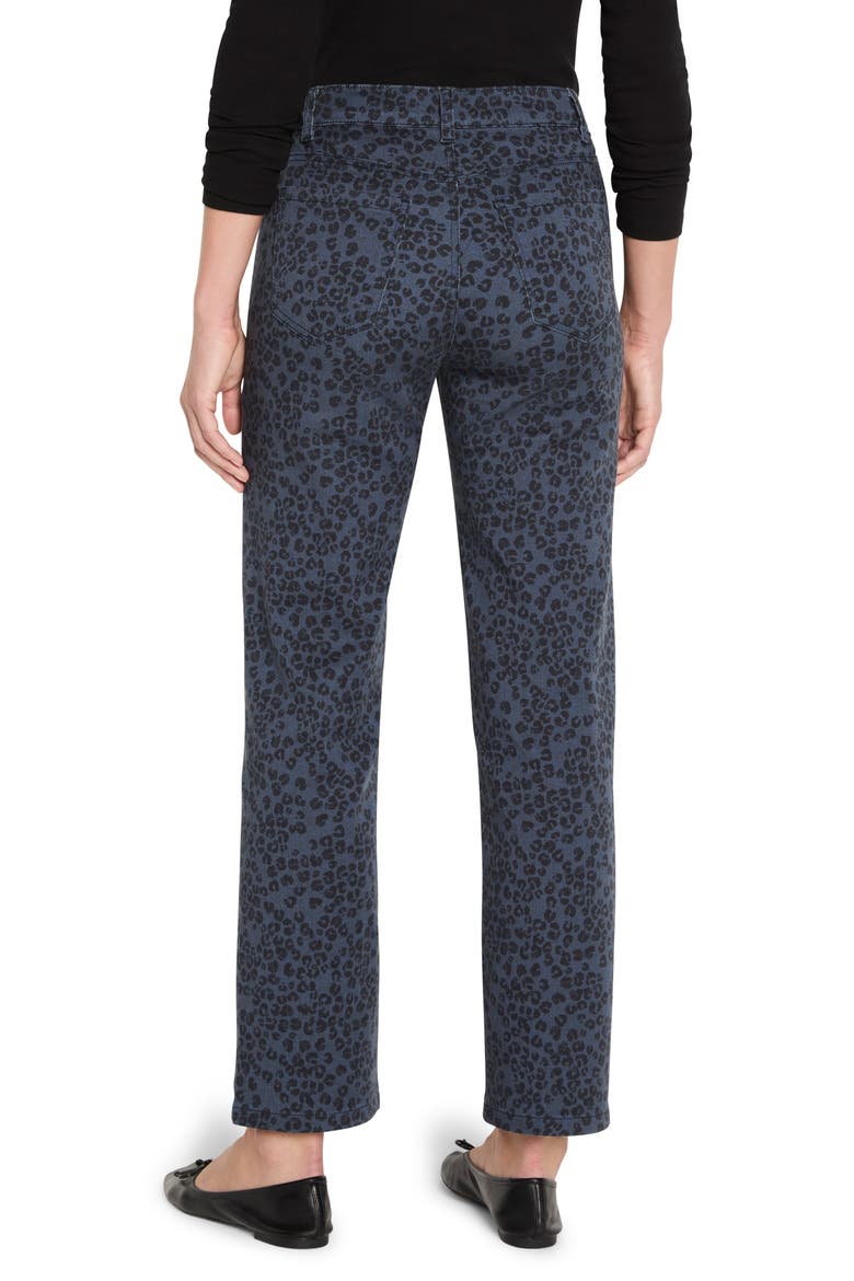 Recess Leopard Print Straight Leg Ankle Jeans, Alternate, color, BLUE MULTI