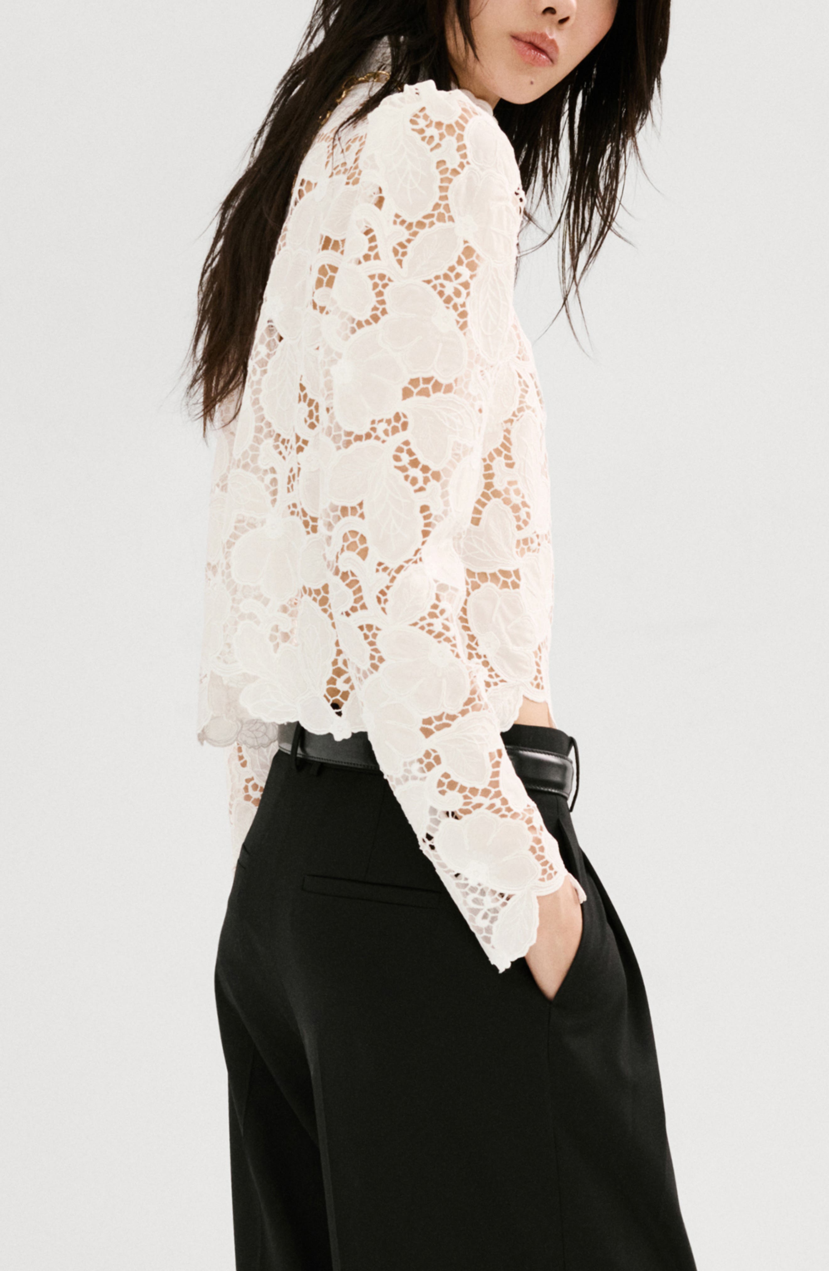 Coco Lace Cutwork Top - image 2