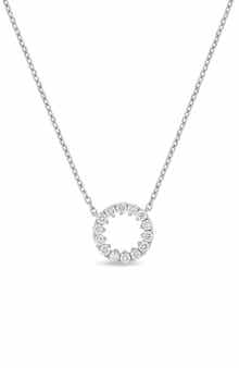 Bony Levy Rita 18K White Gold Diamond Circle Pendant Necklace