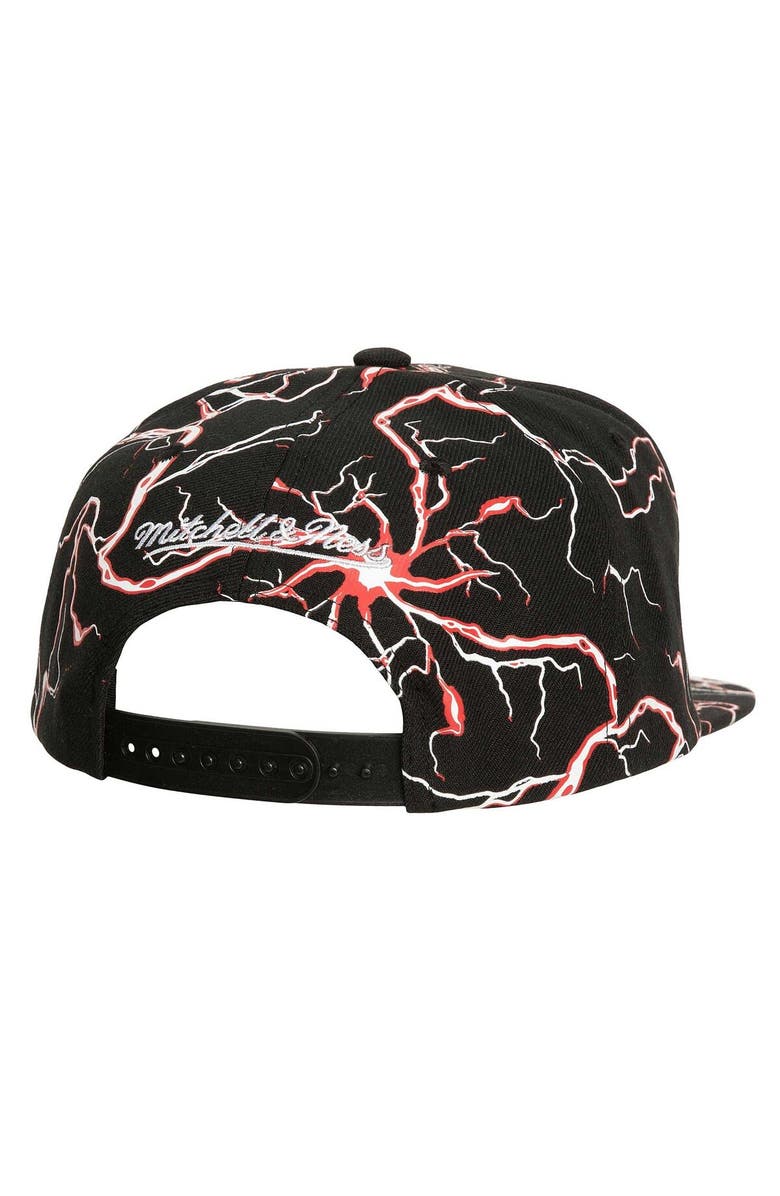 Mitchell & Ness Men's Mitchell & Ness Black Miami Heat Storm Season Snapback Hat, Alternate, color, 