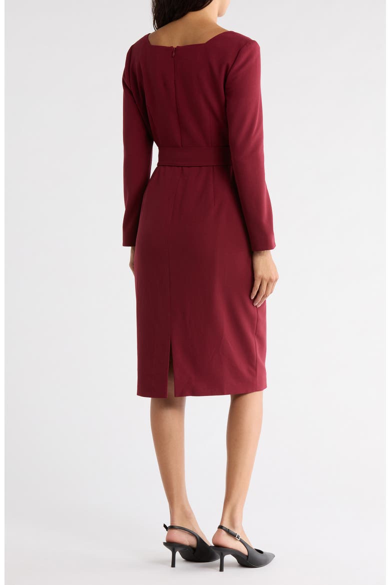 Carrington Long Sleeve Dress, Alternate, color, RED-BURGUNDY