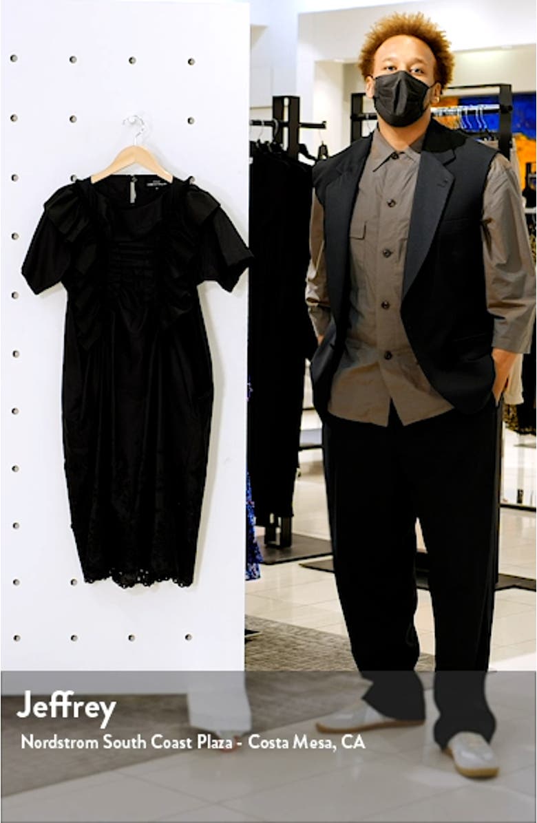 Tricot Comme des Garçons Ruffle Short Sleeve Dress, sales video thumbnail