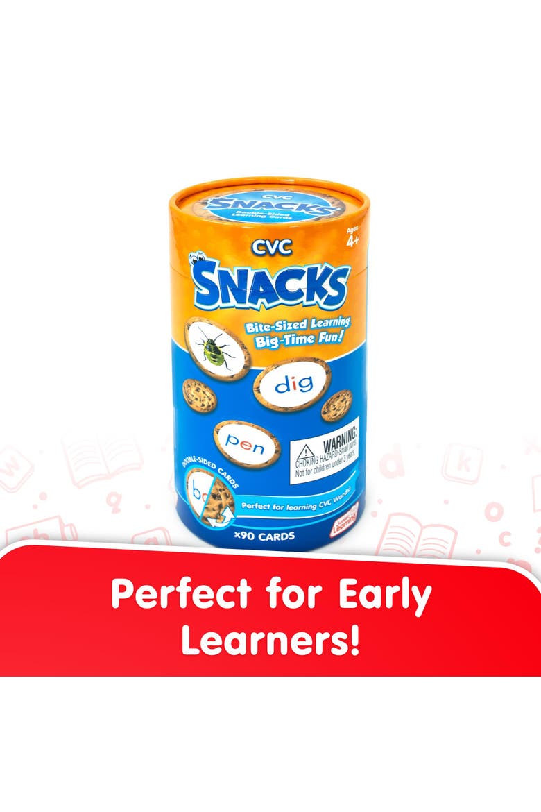 CVC Snacks Spelling Game, Alternate, color, Multicolored