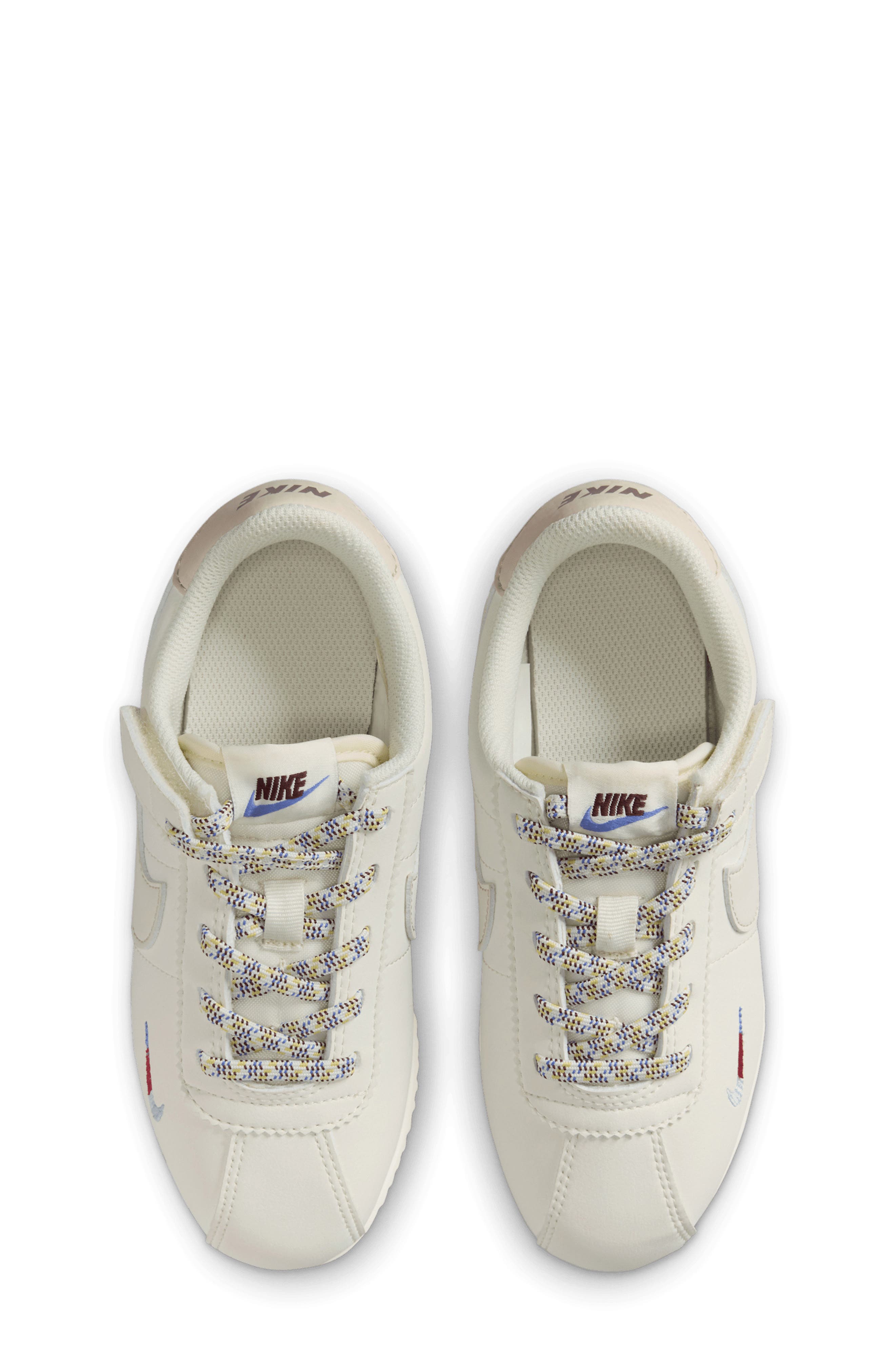 Nike Kids' Cortez EasyOn Sneaker, Alternate, color, Soft Pearl/ Blue/ Burgundy