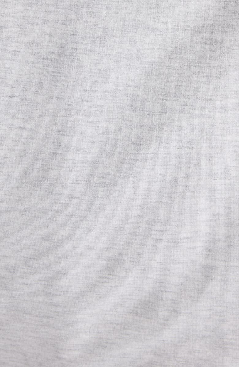 Acne Studios Frederico Stencil Logo Layered Hooded Sweatshirt, Alternate, color, Grey Melange