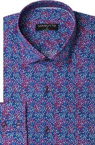 MASUTTO Bitto Print Button-Up Long Sleeve Shirt