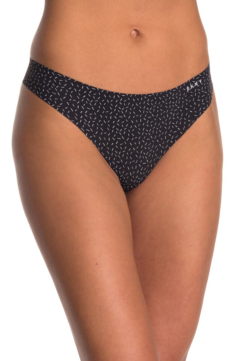 DKNY Litewear Cut Anywhere Thong, Main, color, 